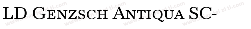 LD Genzsch Antiqua SC字体转换